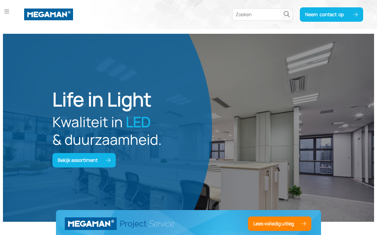 MEGAMAN — Productflyer verlichting