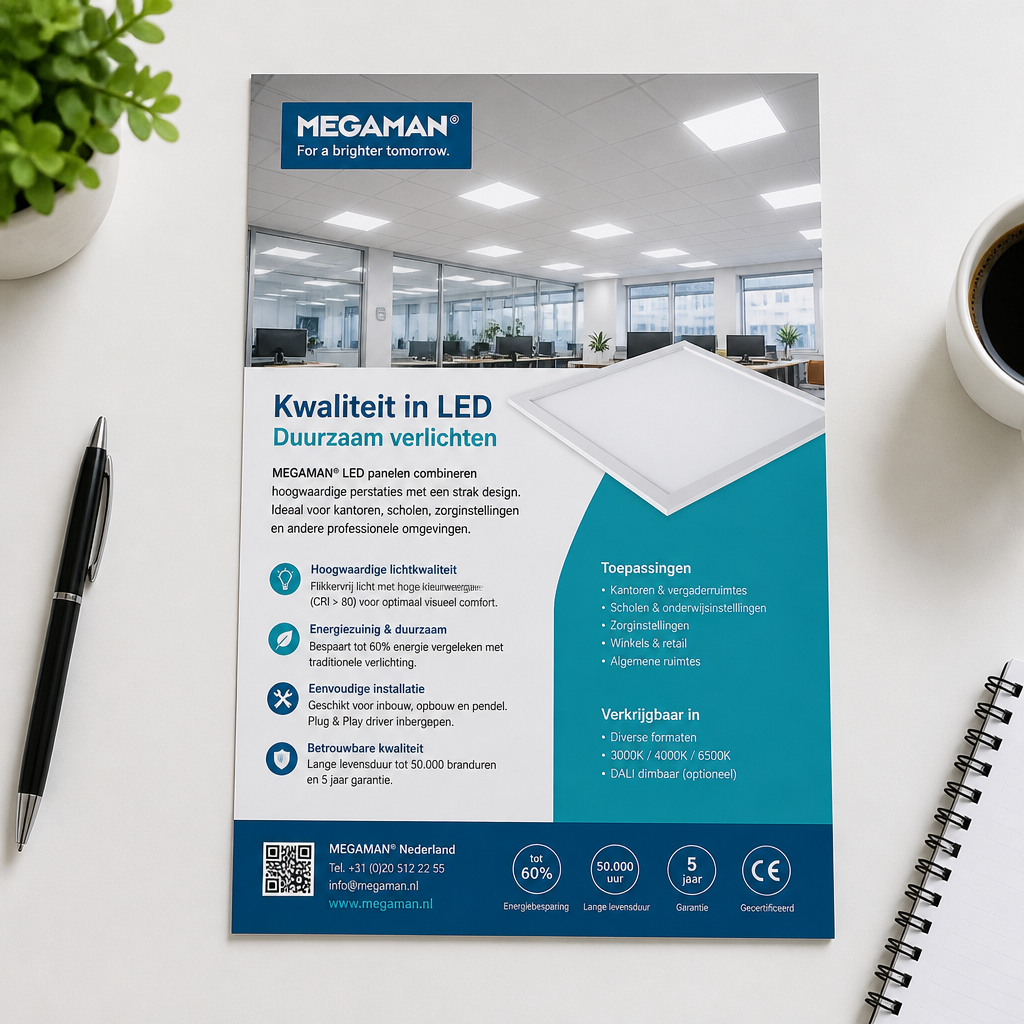 MEGAMAN verlichting — Productflyer voor MEGAMAN
